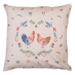 Bavlněný povlak na polštář Chicken and Rooster - 40*40 cm