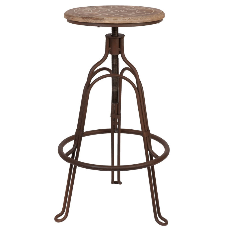 Kovová vytáčecí stolička Bistro - Ø 35*60 cm