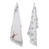 Sada 2 bavlněných kuchyňských utěrek  Holly Christmas - 50*70 cm