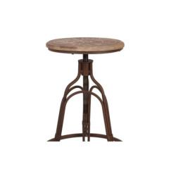 Kovová vytáčecí stolička Bistro - Ø 35*60 cm
