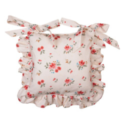 Bavlněný povlak na podsedák s květy Little Rose Collection - 40*40 cm