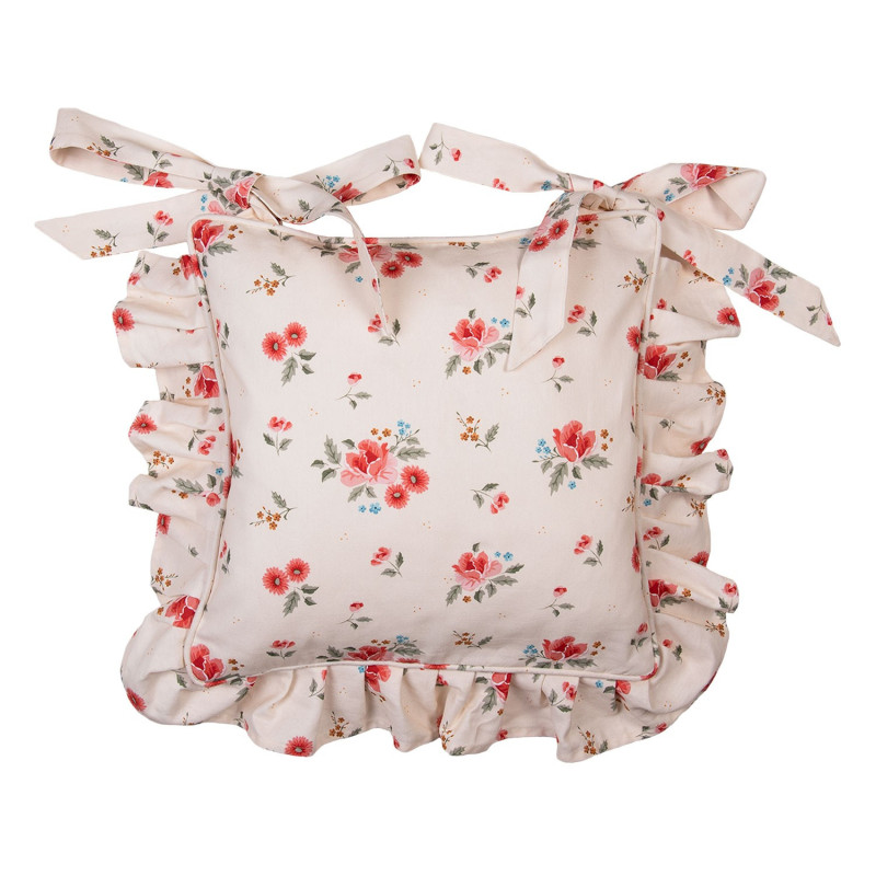 Bavlněný povlak na podsedák s květy Little Rose Collection - 40*40 cm