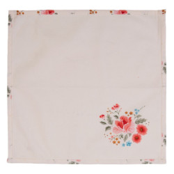 Sada 6ks bavlněných ubrousků s květy Little Rose Colllection - 40*40 cm