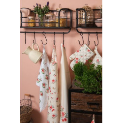 Sada 6ks bavlněných ubrousků s květy Little Rose Colllection - 40*40 cm