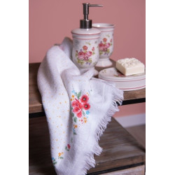 Sada 6ks bavlněných ubrousků s květy Little Rose Colllection - 40*40 cm