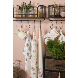 Sada 6ks bavlněných ubrousků s květy Little Rose Colllection - 40*40 cm