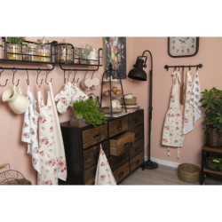 Sada 6ks bavlněných ubrousků s květy Little Rose Colllection - 40*40 cm