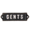 Kovová cedulka Gents - 12*1*3 cm