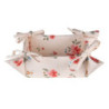 Bavlněný oboustranný košík na pečivo s květy Litttle Rose Collection - 35*35*8 cm