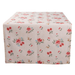 Bavlněný běhoun s květy Little Rose Collection - 50*140 cm