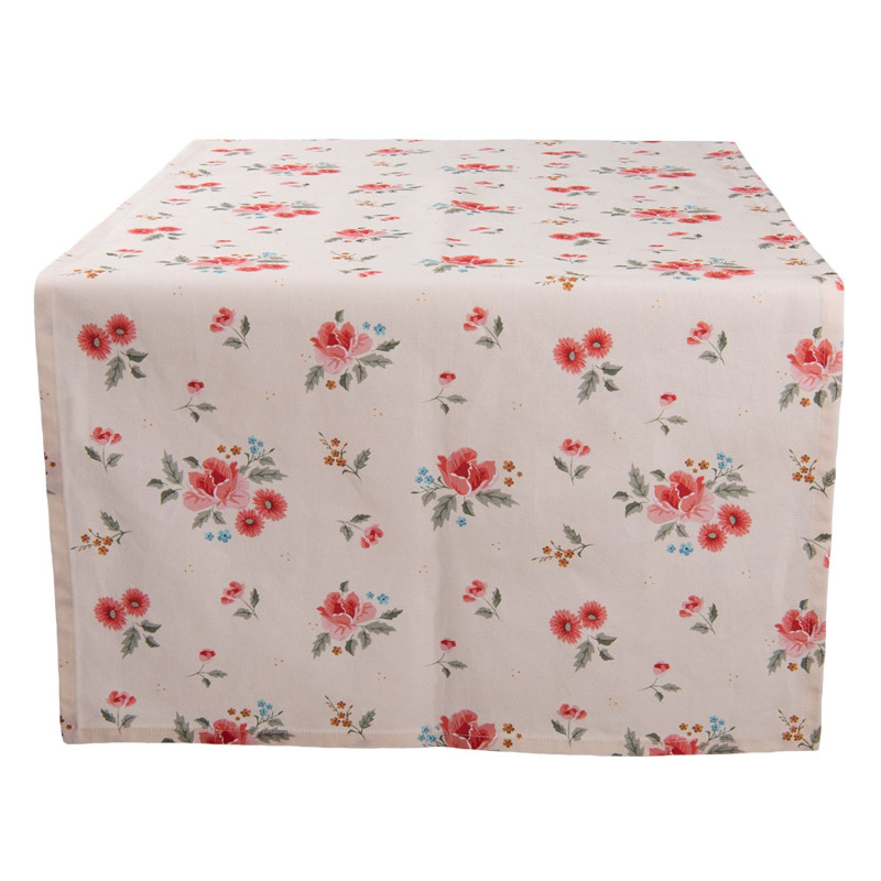 Bavlněný běhoun s květy Little Rose Collection - 50*140 cm
