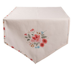 Bavlněný běhoun s květy Little Rose Collection - 50*160 cm