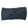 Černá čelenka s pleteným vzorem - 21*10 cm