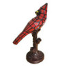 Stolní lampa Tiffany Red Parrot - 15*12*33 cm E14/max 1*25W