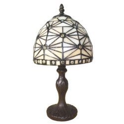 Stolní Tiffany lampa Elinore -Ø 18*33 cm