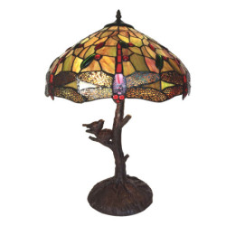Stolní Tiffany lampa Leonelle  - Ø 41*57 cm