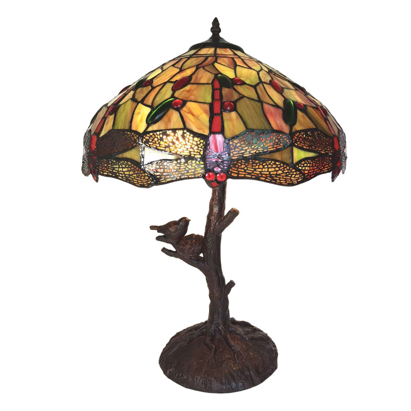 Stolní Tiffany lampa Leonelle  - Ø 41*57 cm