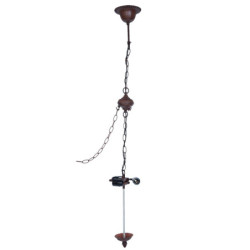 Závěsné svítidlo Tiffany bez stínidla - 16*16*95 cm / E27/60W