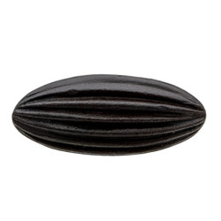 Sada 4ks černá oválná kovová úchytka Addie - Ø 2*4*5 cm