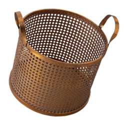 Měděný kovový dekorační obal na květináč - Ø  30*30 cm