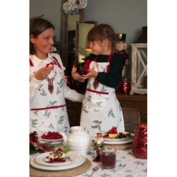 Kuchyňský froté ručník s jelenem a cesmínou Holly Christmas - 40*66 cm