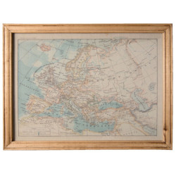 Obraz mapa Evropa - 65*2*50 cm