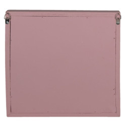 Růžový dřevěný věšák na klíče Betsy - 30*4*30 cm