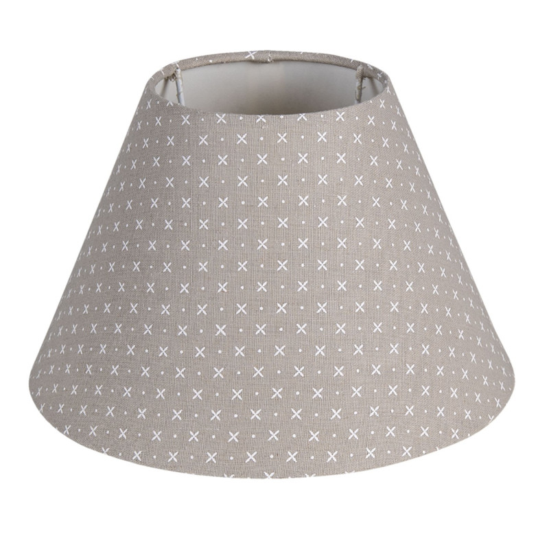 Šedo-béžové stínidlo se vzorem Tami - Ø 25*16 cm