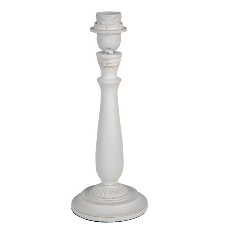 Bílá dřevěná noha k lampě Mercia - Ø 12*31 cm