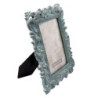 Modrý fotorámeček s ornamenty a patinou - 16*3*22 cm / 10*15 cm