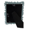 Modrý fotorámeček s ornamenty a patinou - 16*3*22 cm / 10*15 cm