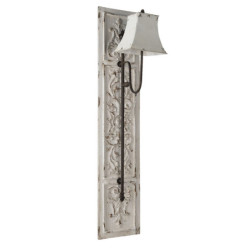Nástěnná kovová lampa na panelu Pion - 30*43*148 cm E27/max 1*40W