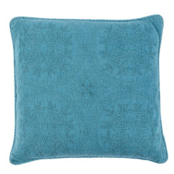 Tyrkysový vintage povlak na polštář Quilt 181 - 50*50 cm