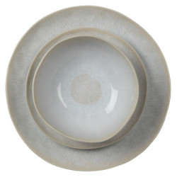 Šedý kameninová miska Grivon - Ø17*6 cm
