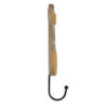 Nástěnný kovový háček s dřevěnou hlavou žirafy - 11*4*21 cm