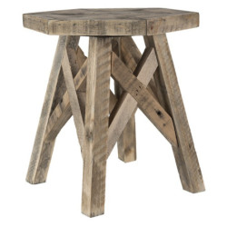 Dřevěný dekorační antik stůl na květinu - 22*22*25 cm