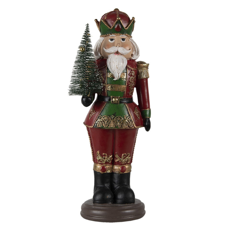 Dekorace Louskáček s vánočním stromečkem - 13*10*32 cm