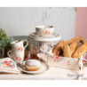 Porcelánový dezertní talíř s květy Little Rose Collection - Ø 20*2 cm