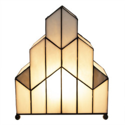 Stolní lampa Tiffany v neobvyklém tvaru Crame - 30*4*25 cm