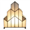Stolní lampa Tiffany v neobvyklém tvaru Crame - 30*4*25 cm