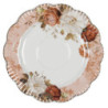Porcelánový květovaný šálek s podšálkem - 12*10*7 / Ø 15*1 cm / 200 ml