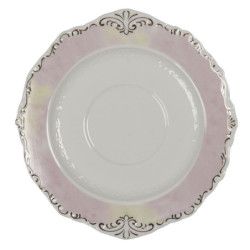 Porcelánový květovaný šálek s podšálkem - 12*9*7 / 14*14*2 cm / 200 ml