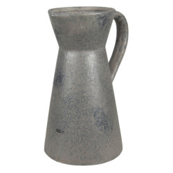 Šedý antik keramický dekorační džbán Malio - 20*13*25 cm