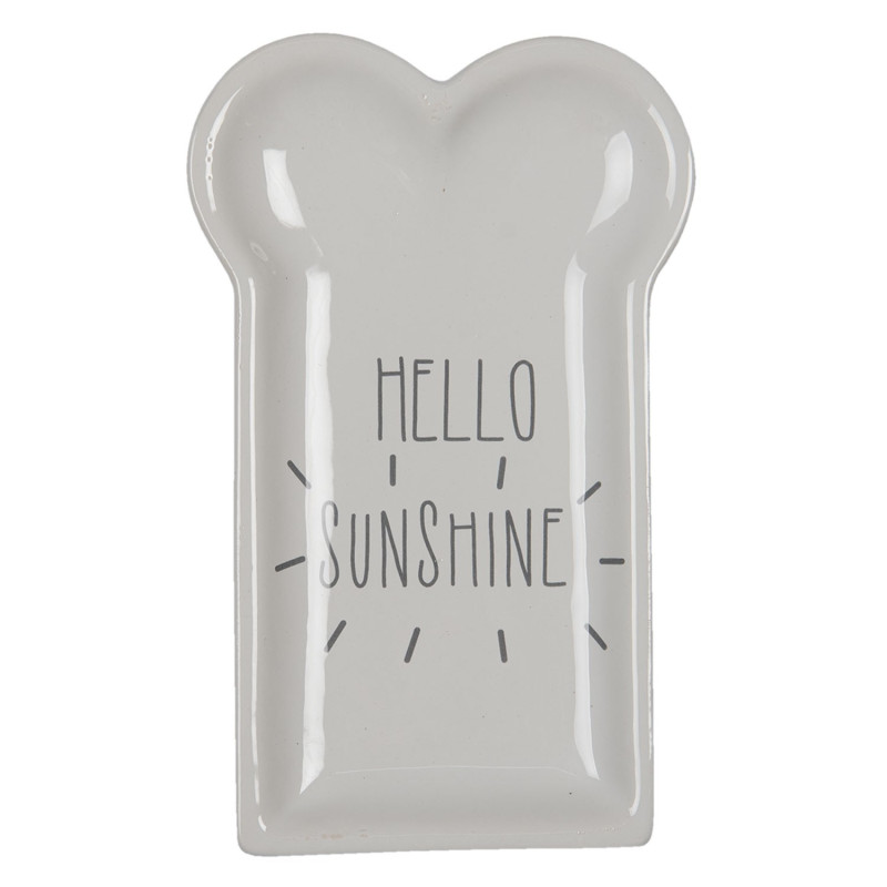 Keramický talířek Hello Sunshine - 10*17*2 cm