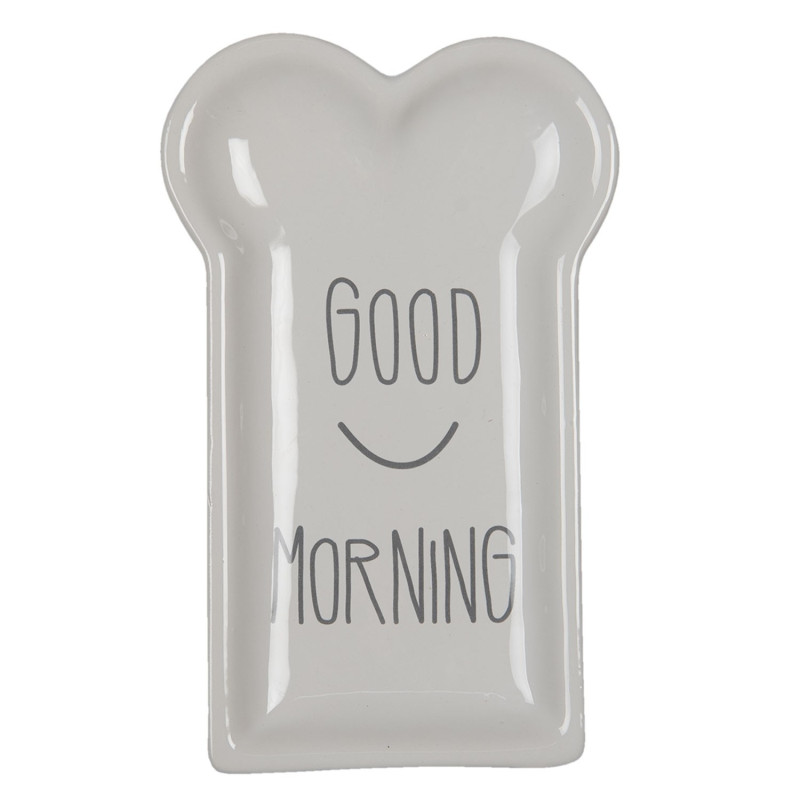 Keramický talířek Good Morning - 10*17*2 cm
