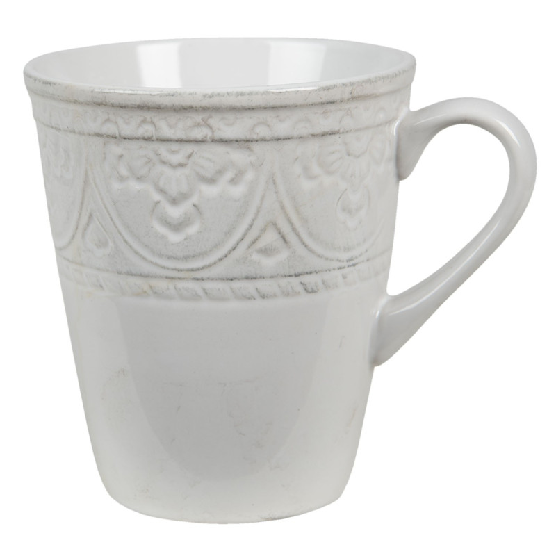 Béžový hrnek s ornamentem Olen - 13*10*12 cm / 450 ml