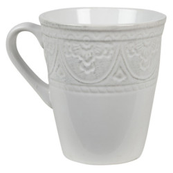 Béžový hrnek s ornamentem Olen - 13*10*12 cm / 450 ml