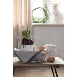 Béžový hrnek s ornamentem Olen - 13*10*12 cm / 450 ml
