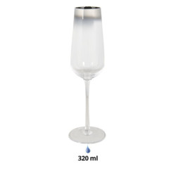 Sklenička na šampaňské Alma - ∅ 8*26 cm / 320 ml