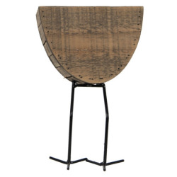 Dekorační dřevěný obal na květiny na kovových nožkách - 17*13*25 cm